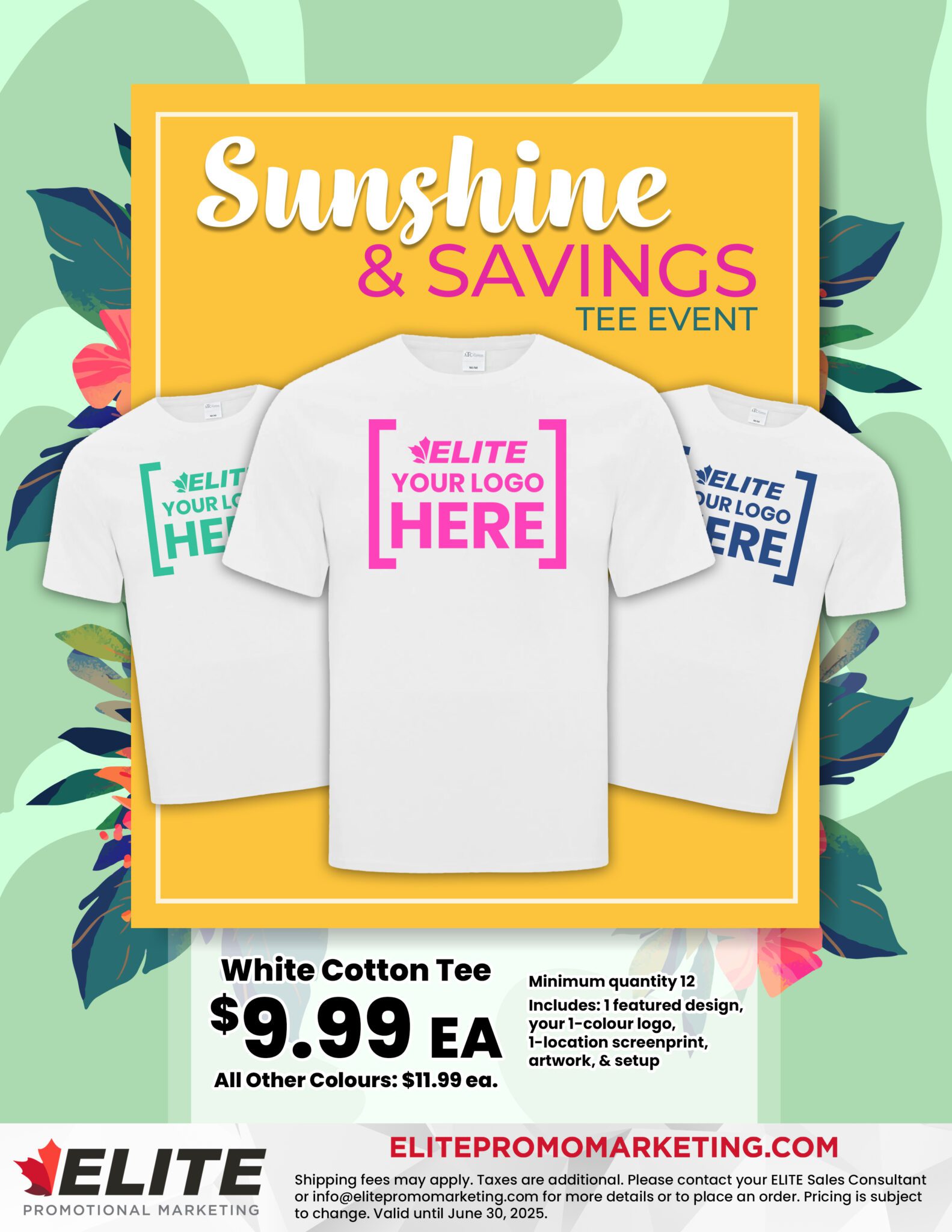 ELITE_2025 Spring T-Shirt Special Flyer