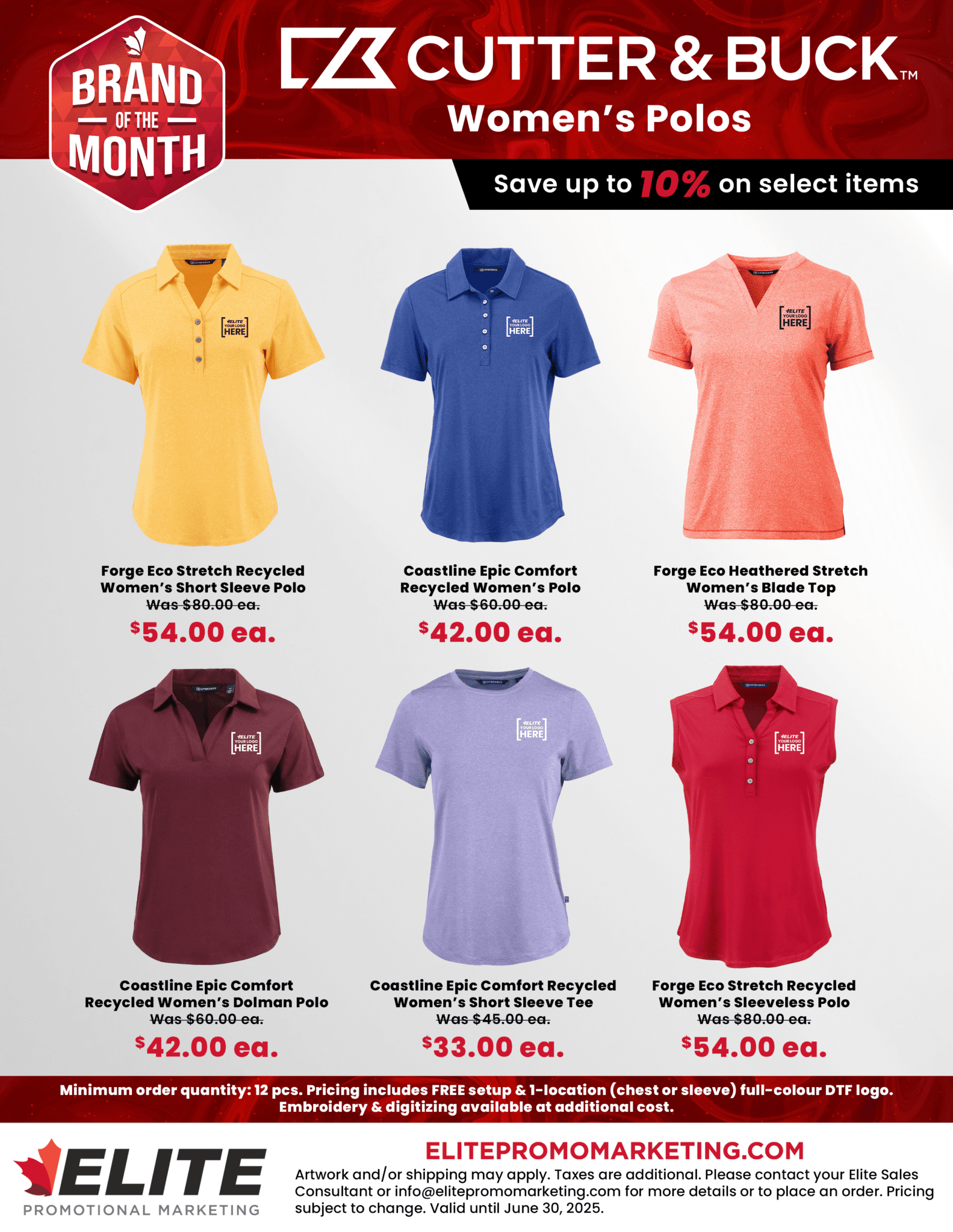 May 2025_Brand of the Month Flyer_Womens Polos