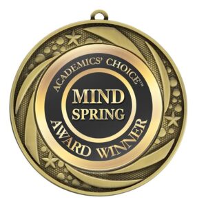 Custom gold award medal for academic and corporate recognition programs in Alberta, CA