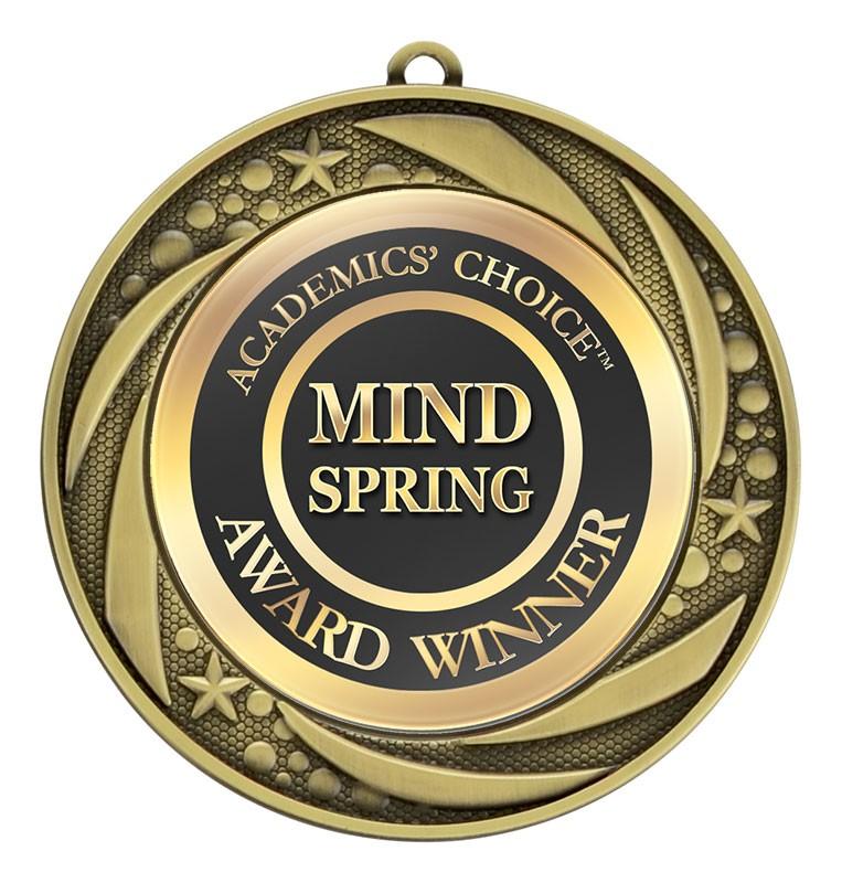 Custom gold award medal for academic and corporate recognition programs in Alberta, CA